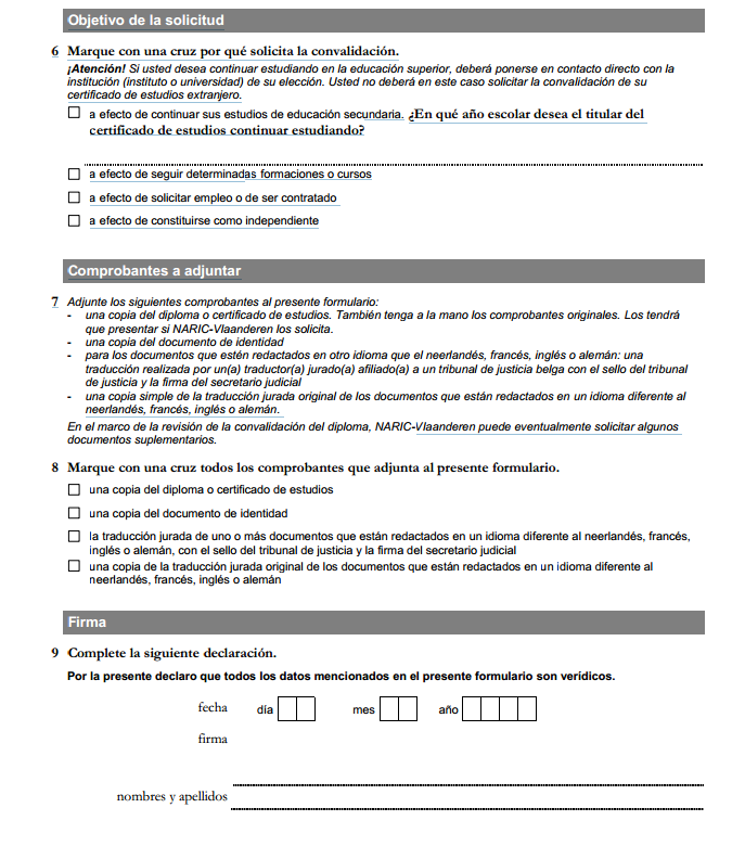 Modelo de solicitud de certificado de estudios nivel secundario